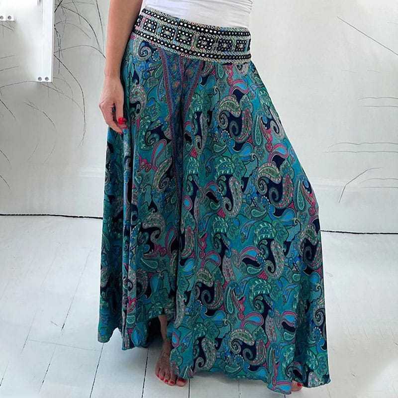 Paisley Culottes Pants