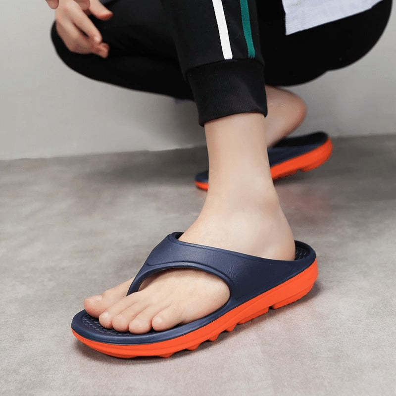 Groovywish Men Orthopedic Sandals Non-slip Beach Flip-flops