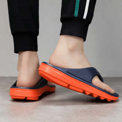 Groovywish Men Orthopedic Sandals Non-slip Beach Flip-flops