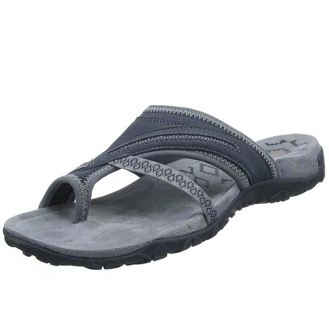 Men Orthopedic Sandals Summer Comfy Cross Strap Flip-flops