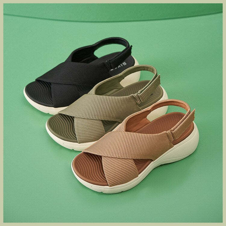 Women Orthopedic Sandals Bunions Beach Elastic Band Memory Foam Summer
