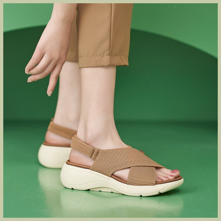 Women Orthopedic Sandals Bunions Beach Elastic Band Memory Foam Summer