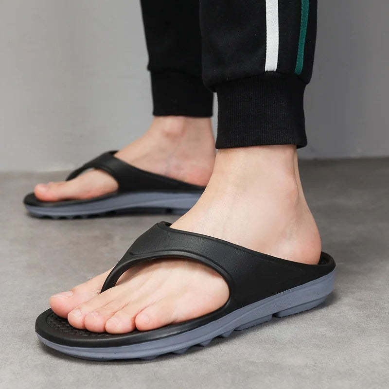 Groovywish Men Orthopedic Sandals Non-slip Beach Flip-flops