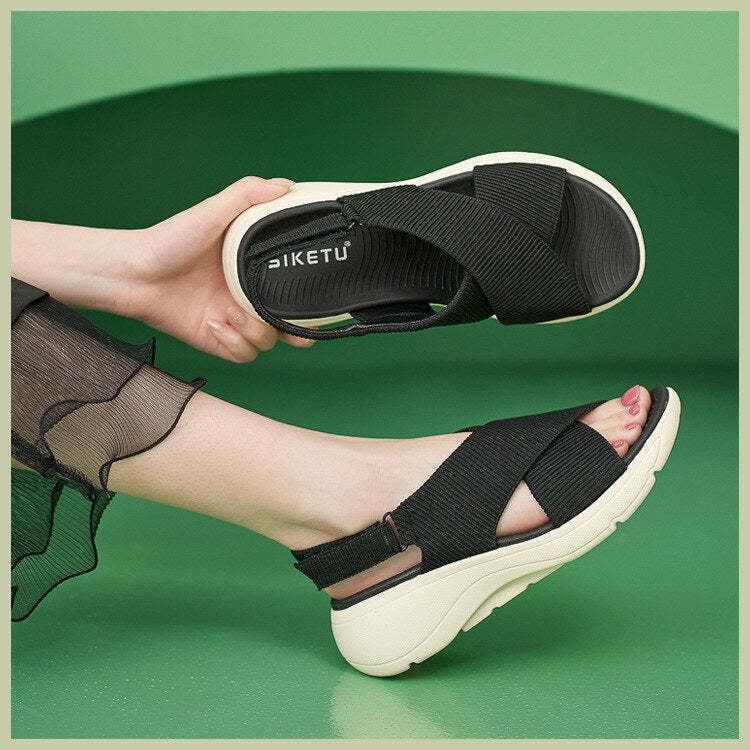 Women Orthopedic Sandals Bunions Beach Elastic Band Memory Foam Summer