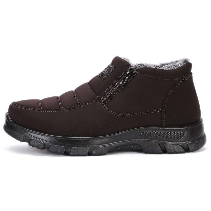 Orthopedic Snow Boots For Men Velvet Warm Ankle Shoes
