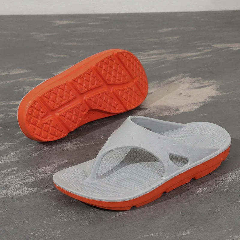 Groovywish Men Orthopedic Sandals Non-slip Beach Flip-flops