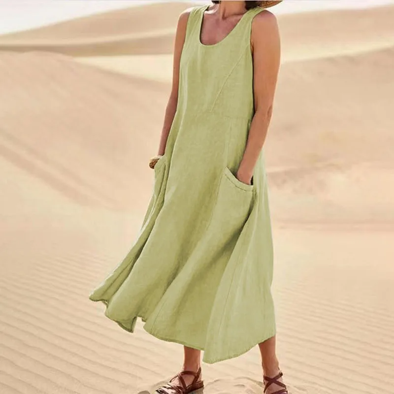 A versatile summer dress featuring convenient pockets