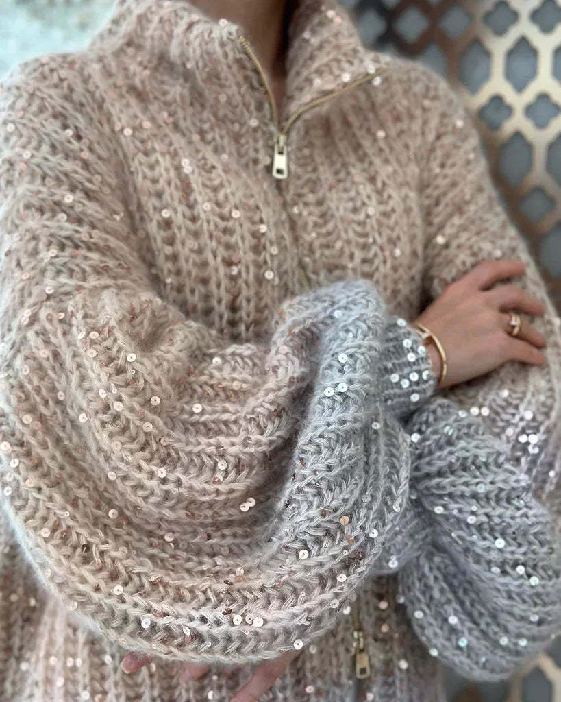 Glittering Cardigan Sweater
