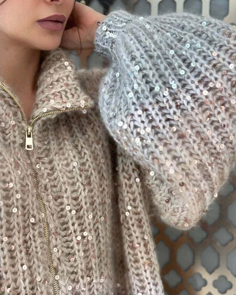 Glittering Cardigan Sweater