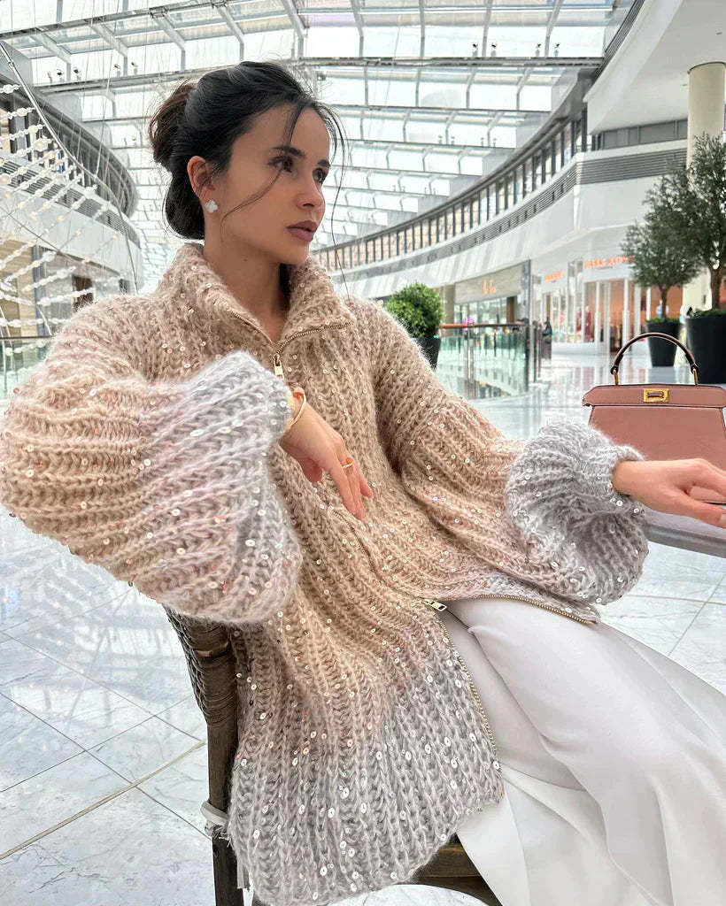 Glittering Cardigan Sweater