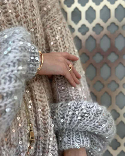 Glittering Cardigan Sweater