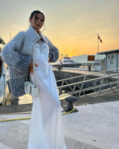 Glittering Cardigan Sweater