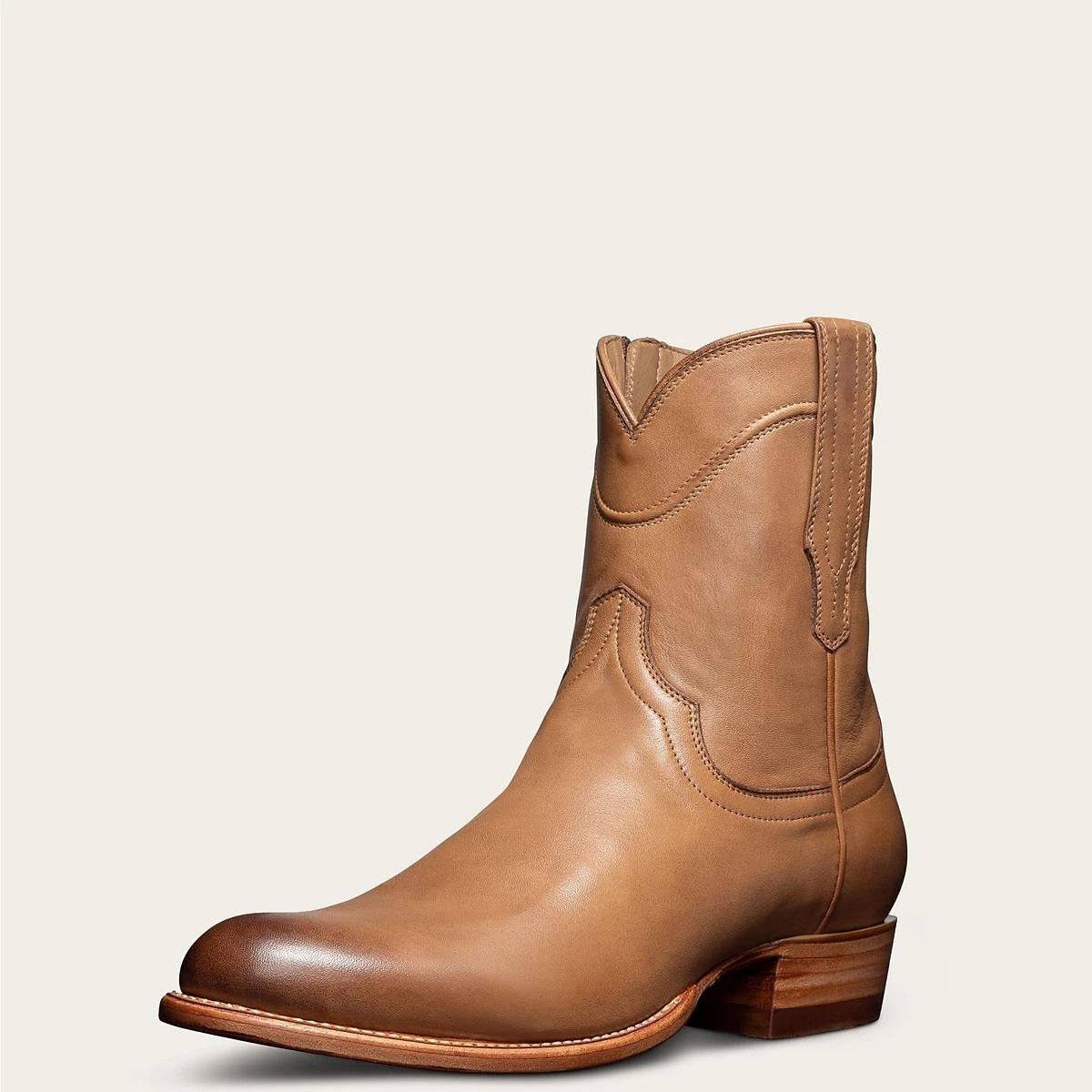 Men's Boots Biker boots Cowboy Boots Vintage Classic Casual Outdoor PU Mid-Calf Boots Loafer Black Brown Beige Fall 2024 - AU $102.69 &ndash;P4