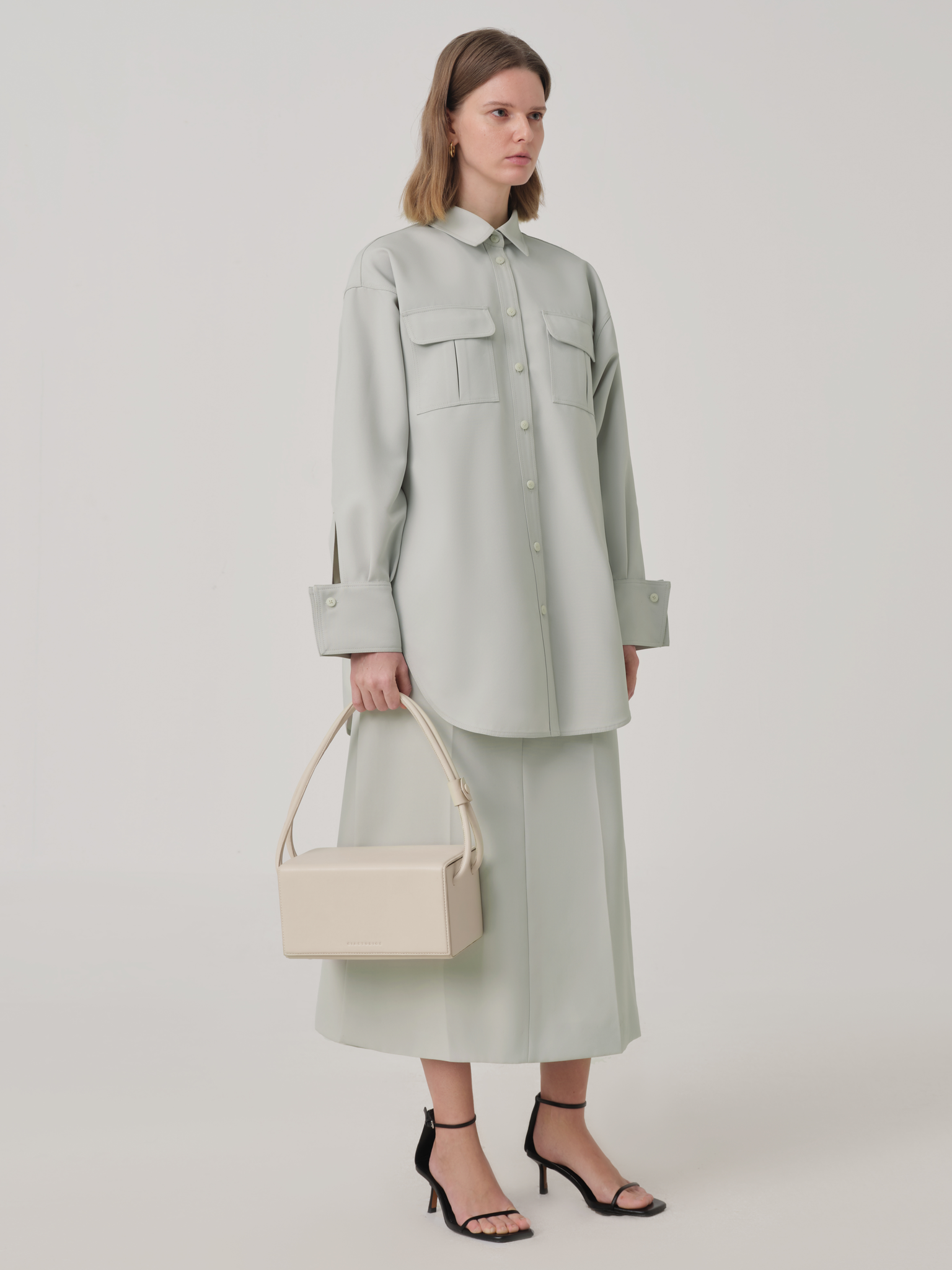 OVERSIZED COTTON POCKET SHIRT