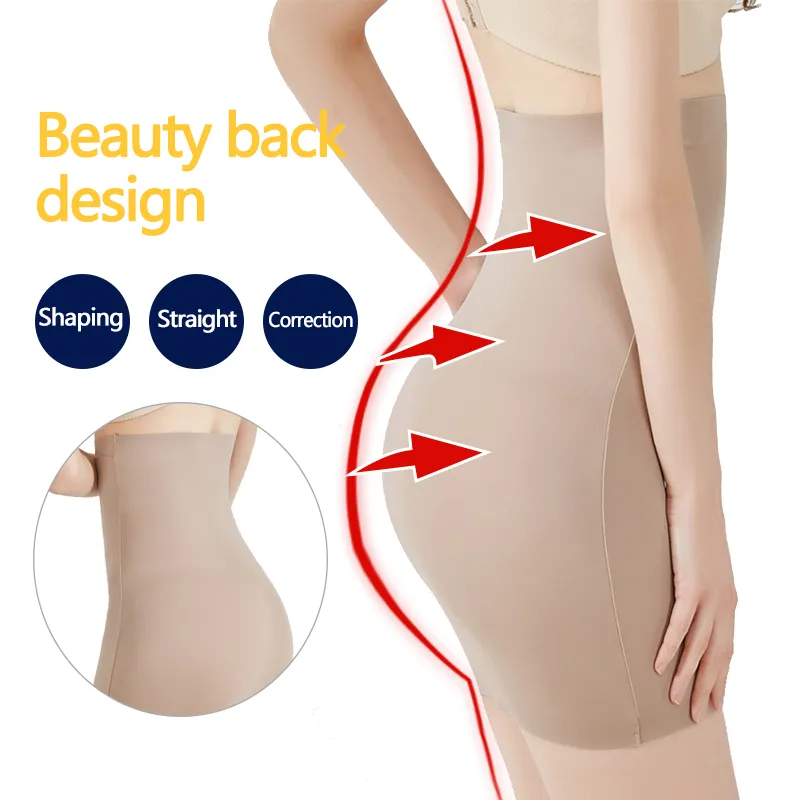 Moldeadores de cintura alta para mujer, ropa interior adelgazante, moldeador de cuerpo, Control de barriga, medio deslizador