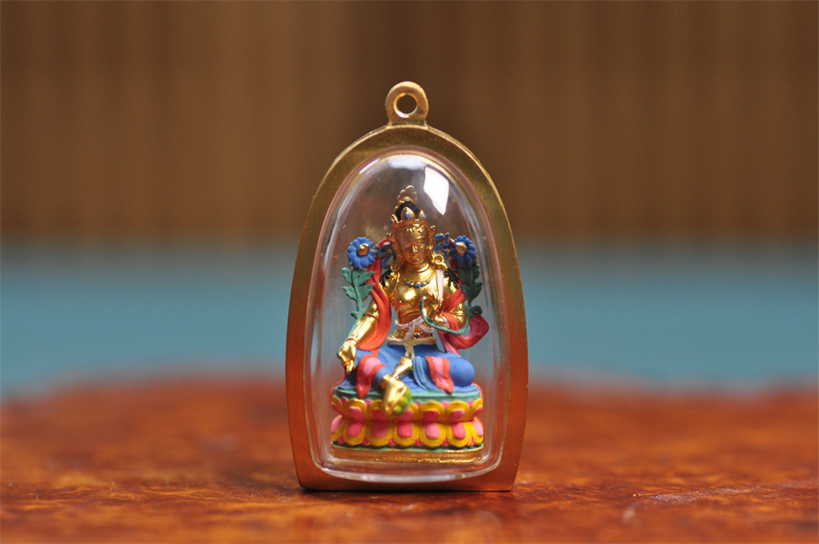 Green Tara Tsha Tsha Amulet: The Guardian of Women and Children-TibetanBless