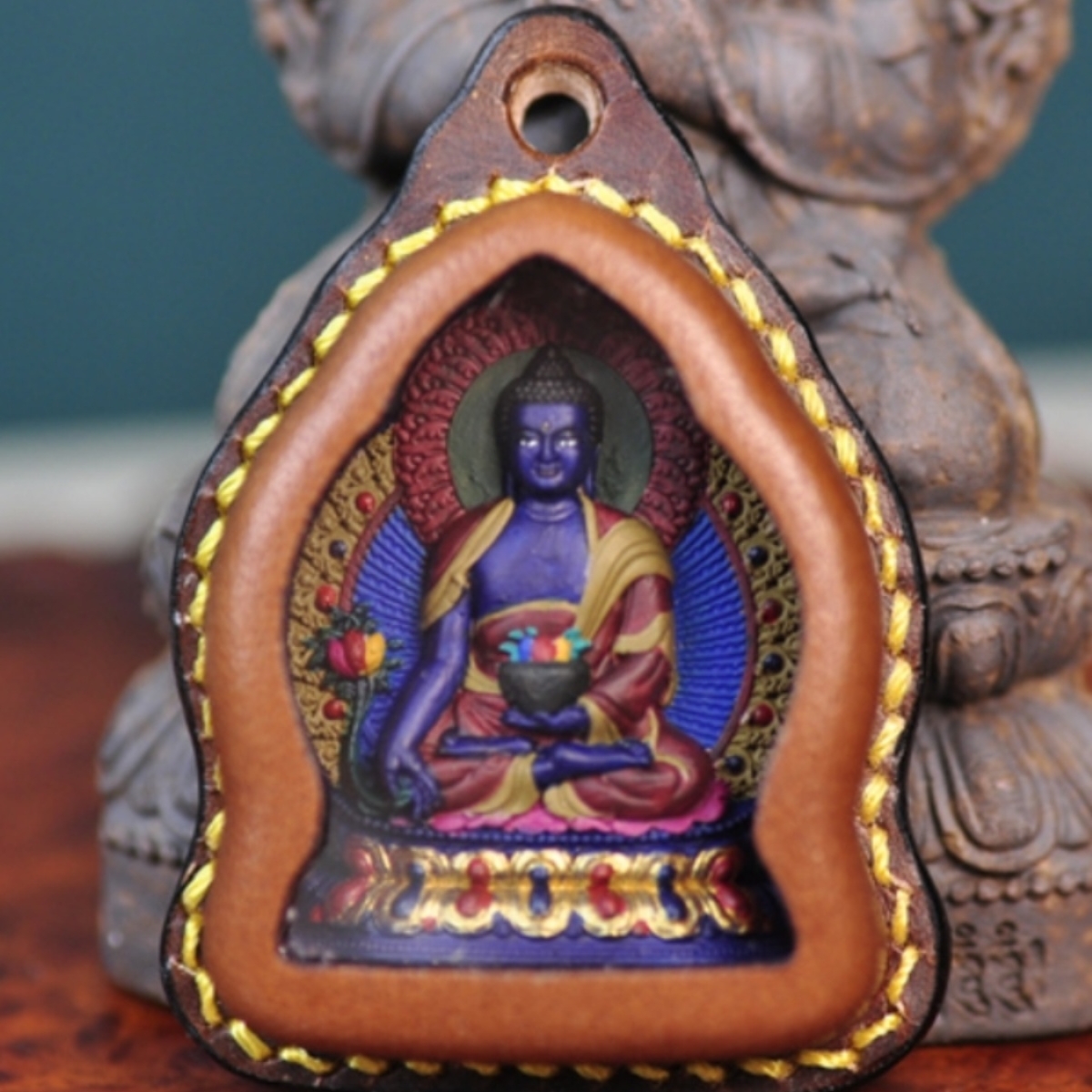 Medicine Buddha Tsha Tsha Amulet - Healing and Blessing-TibetanBless