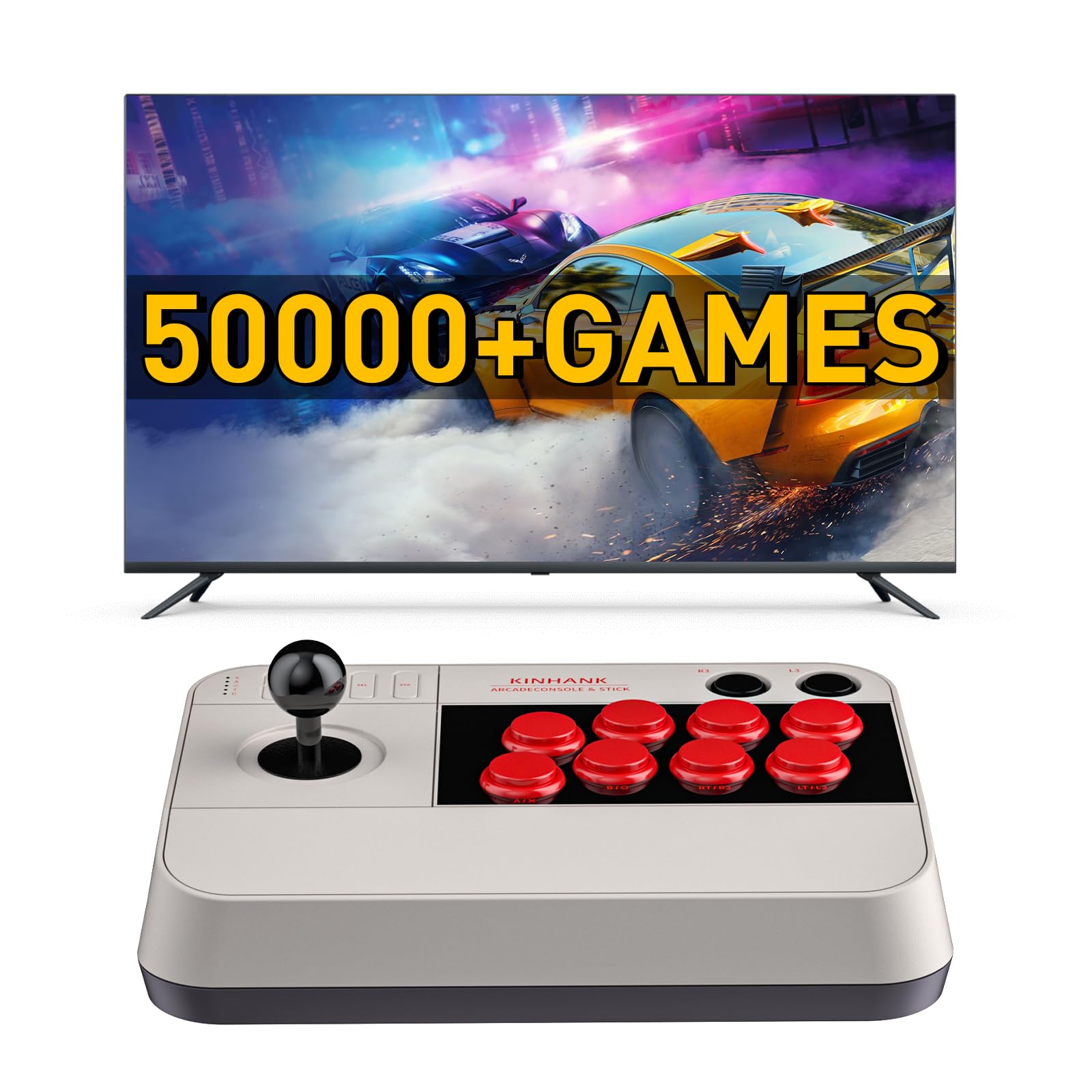 Kinhank Super Console X Arcade Stick/Joystick Game Console For PS3/TV Box/PC With 50000 Retro Arcade Games For PSP/PS1/DC/MAME