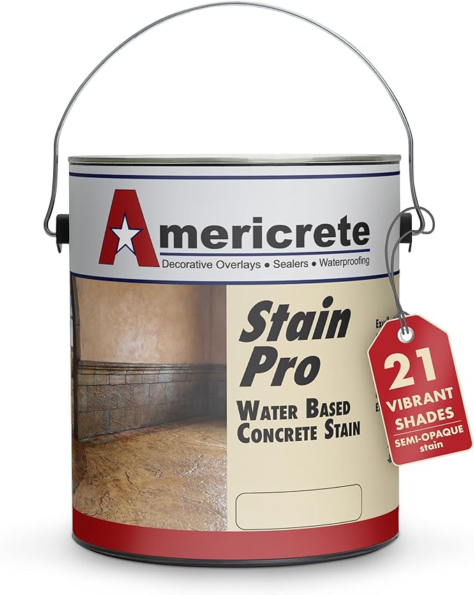 Stain Pro (A-1000) line Decorative Color Stains for Wood, Concrete, Stone, Tile, Decks, Floors, Cement, Porches, Brick, and More