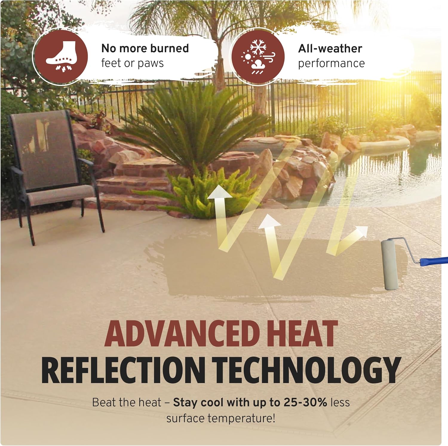 A-1150-7 Cool Pool - Tan Concrete Color Seal