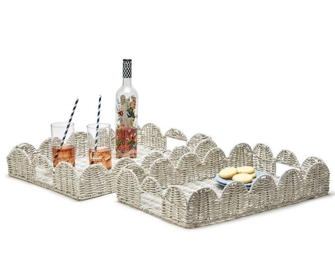Rattan tray