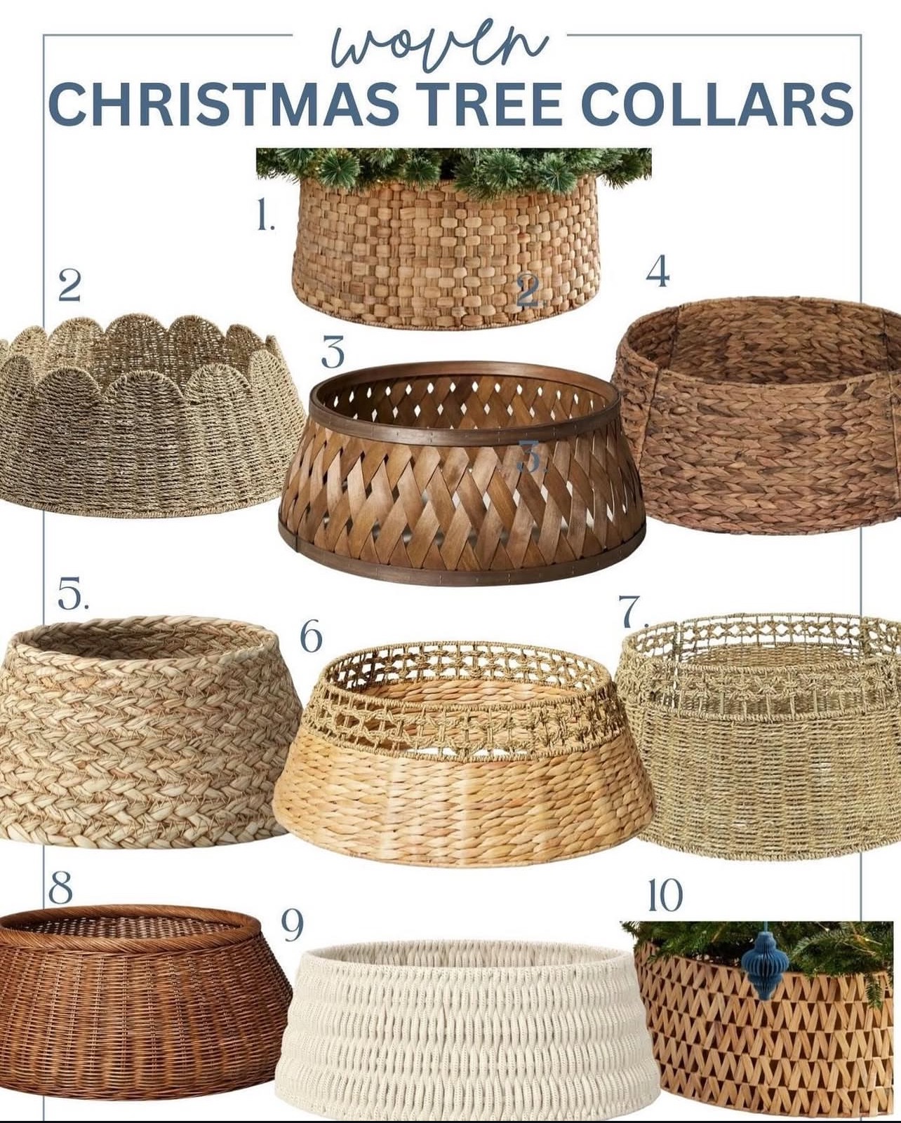 Rattan tree skirt