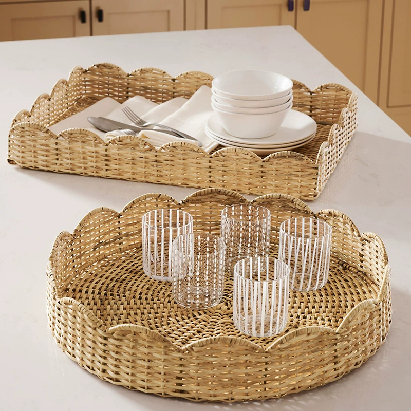 Rattan tray