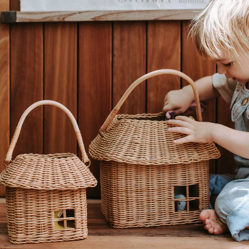 Rattan handbag
