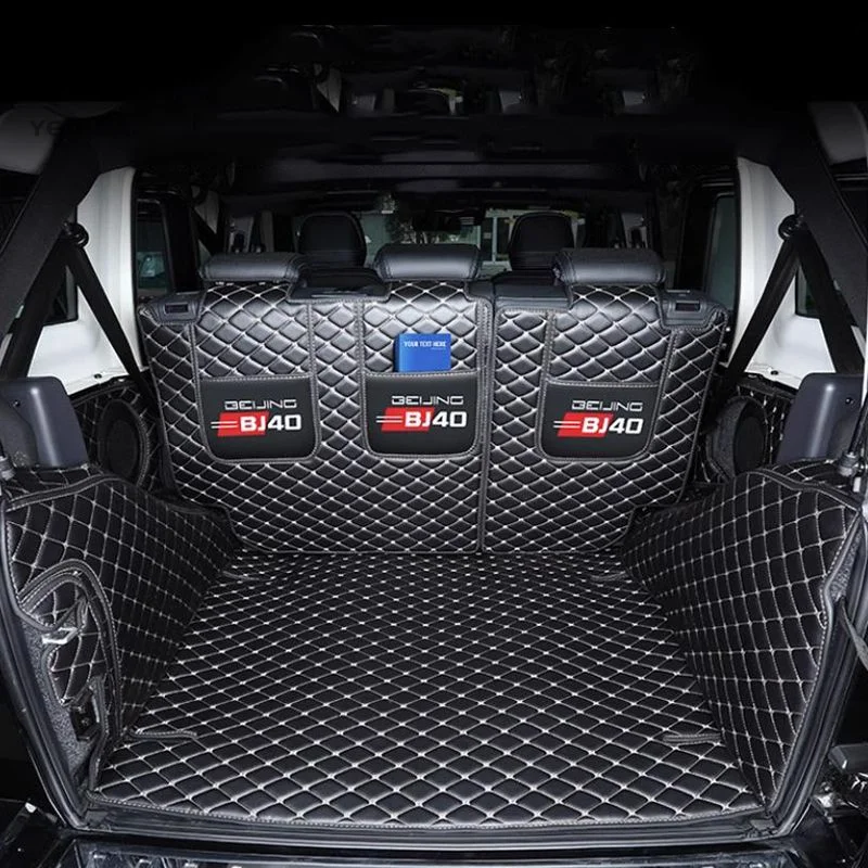 Baic BJ40 Plus Ickx K2 2021-2023 Fully Enclosed Trunk Mat Decorative Products Changing Car Trunk Mats Beijing BJ40 Accessories