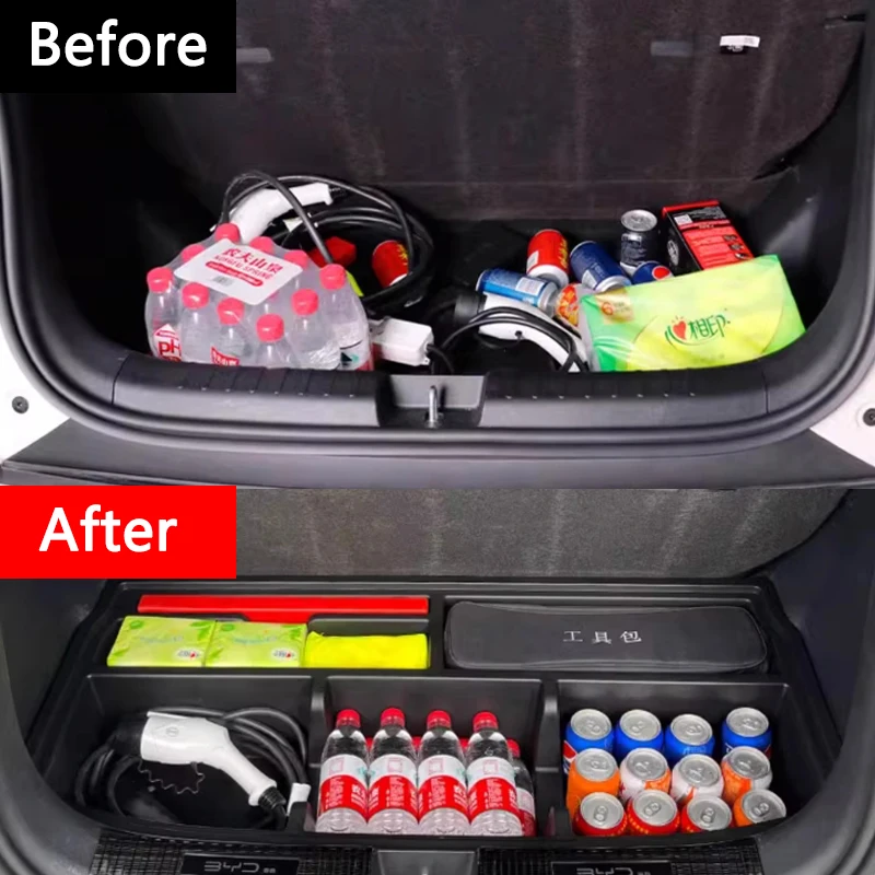 For BYD Seagull 2023-2024 Trunk Storage Box Filling Storage Box Tail Box Storage Box Car Interior Supplies Modification