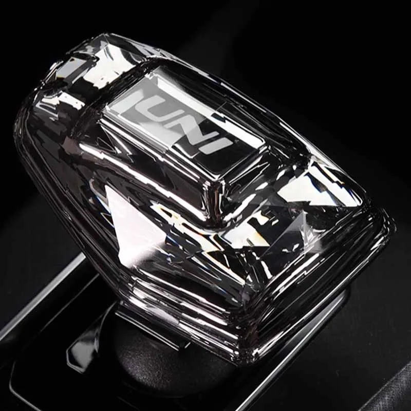 For Chang An Unik Uni k 2021-2023 Accessories LED Crystal Car Gear Shift Handle Knob Frame Decor Cover Trim