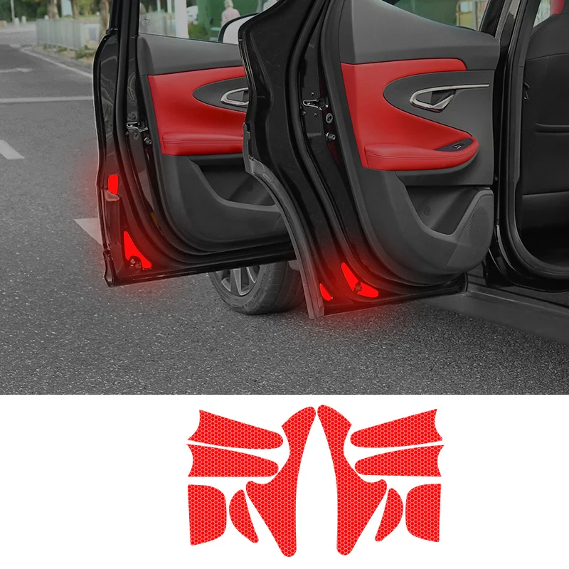 For Changan UNI-T UNIT 2022 2023 Car Door Stickers Universal Safety Warning Mark Reflective