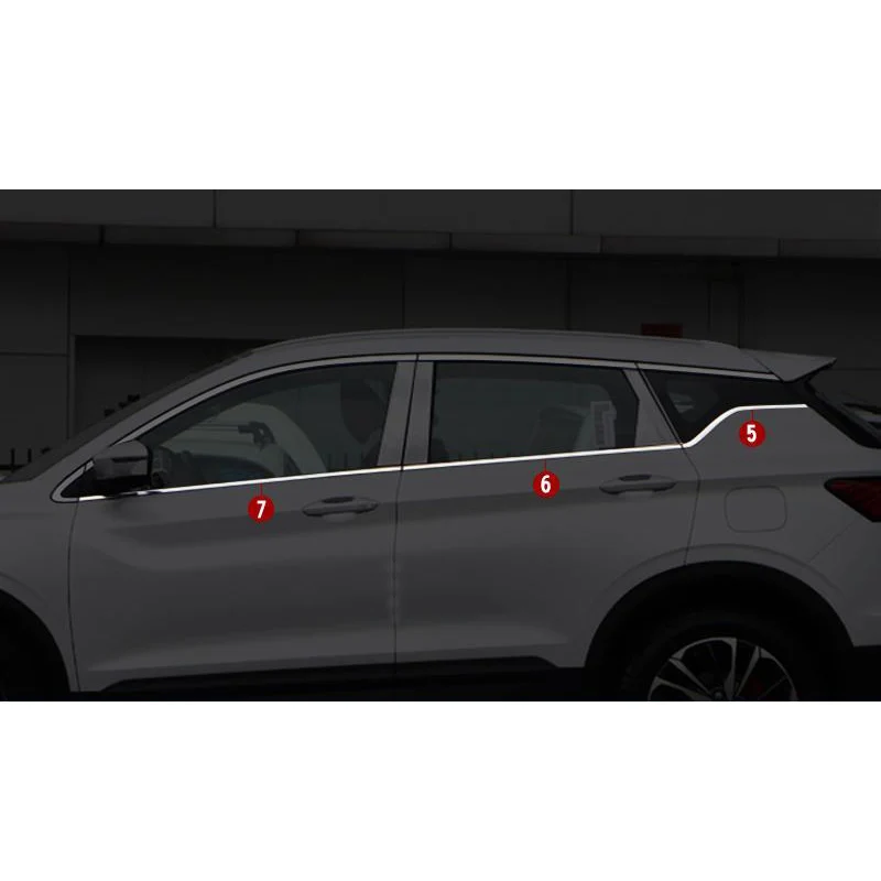 Window Trim Stickers For Geely Coolray 2018-2021 BinYue-YeHua MG Shop