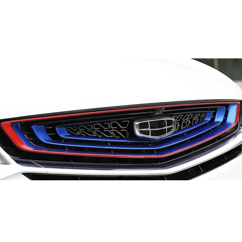 For Geely Coolray 2018-2021 BinYue Tri Color Exterior Decoration for Front Embossing Modification Car Accsesories Stickers Parts-YeHua MG Shop