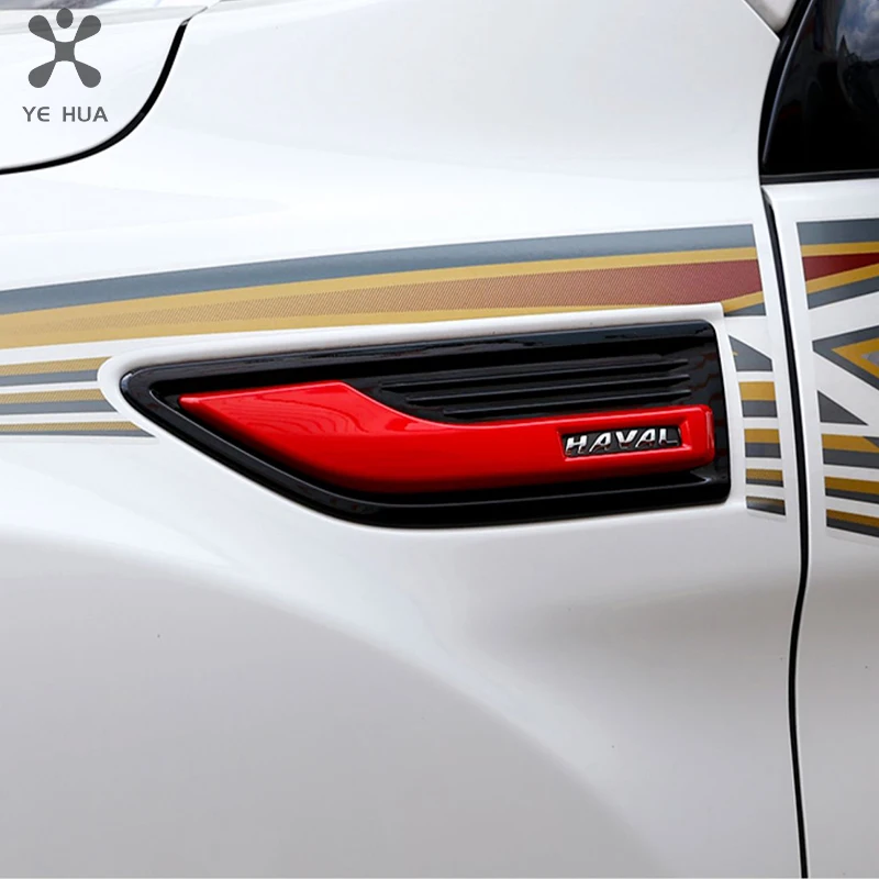 Black Chrome For Great Wall Haval H9 2014 - 2019 2021 2022 accessories Car Wing Side Badge Fender Emblem sticker Cover moulding