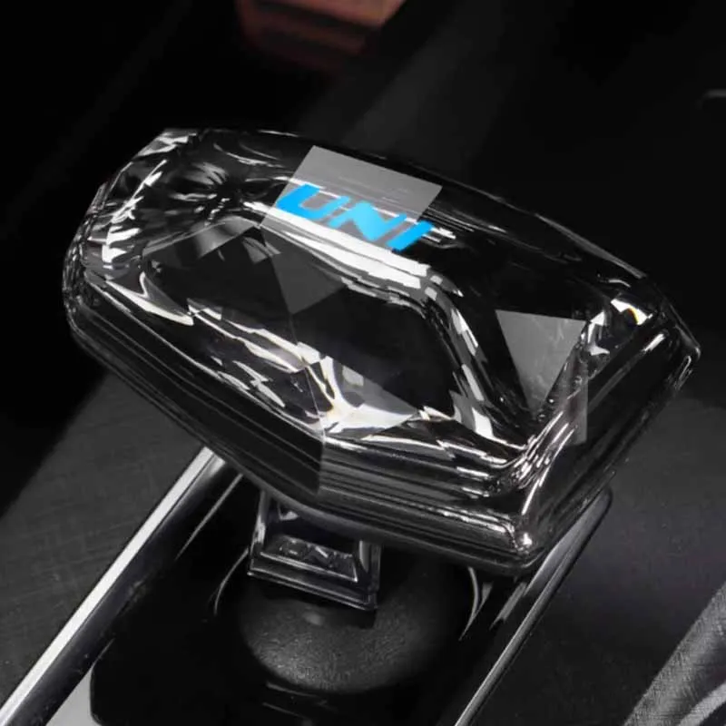 For Chang An Unik Uni k 2021-2023 Accessories LED Crystal Car Gear Shift Handle Knob Frame Decor Cover Trim