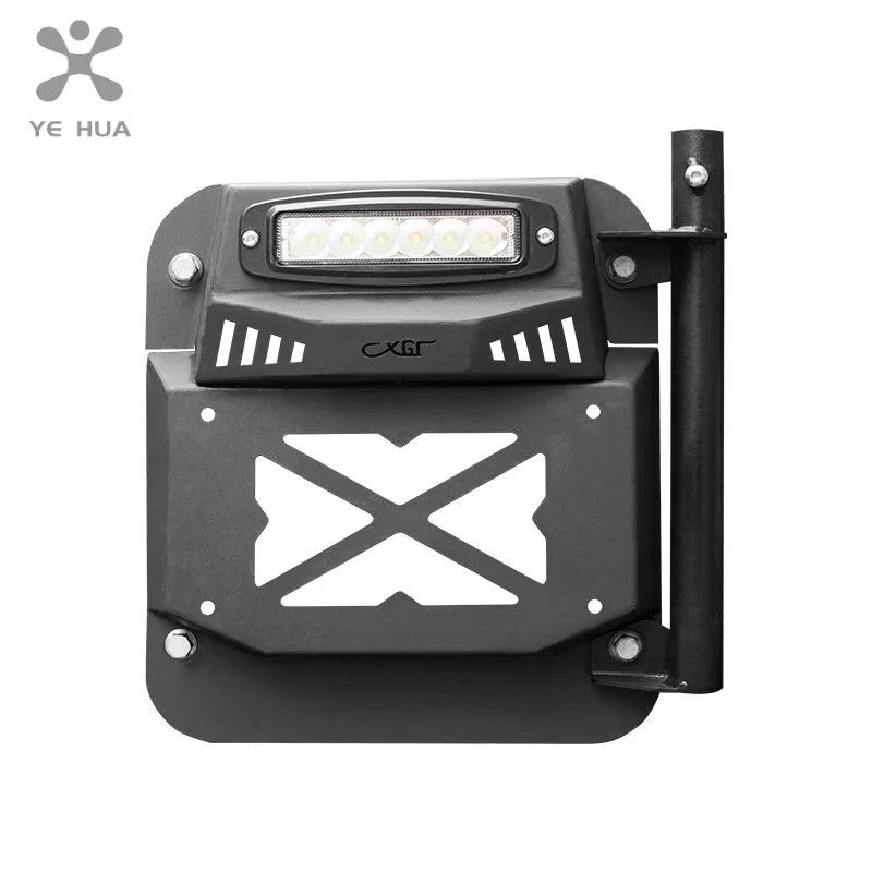 For Baic BJ40 Plus Ickx K2 2021-2023 Retrofitting the Spare Tire License Plate Cover Vehicle Plate Holder Frame Exterior Parts-YeHua MG Shop