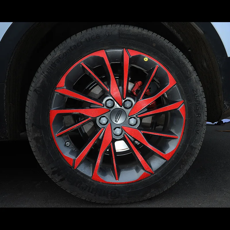 For Geely Coolray 2018-2021 BinYue Wheel Hub Stickers With Personalized Modification and Special Reflection Car Accsesories-YeHua MG Shop