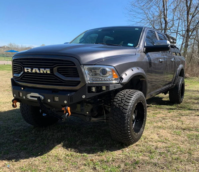 For 2013-2018 Dodge Ram 1500 Grill Big Horn Style Front Grille with Letter