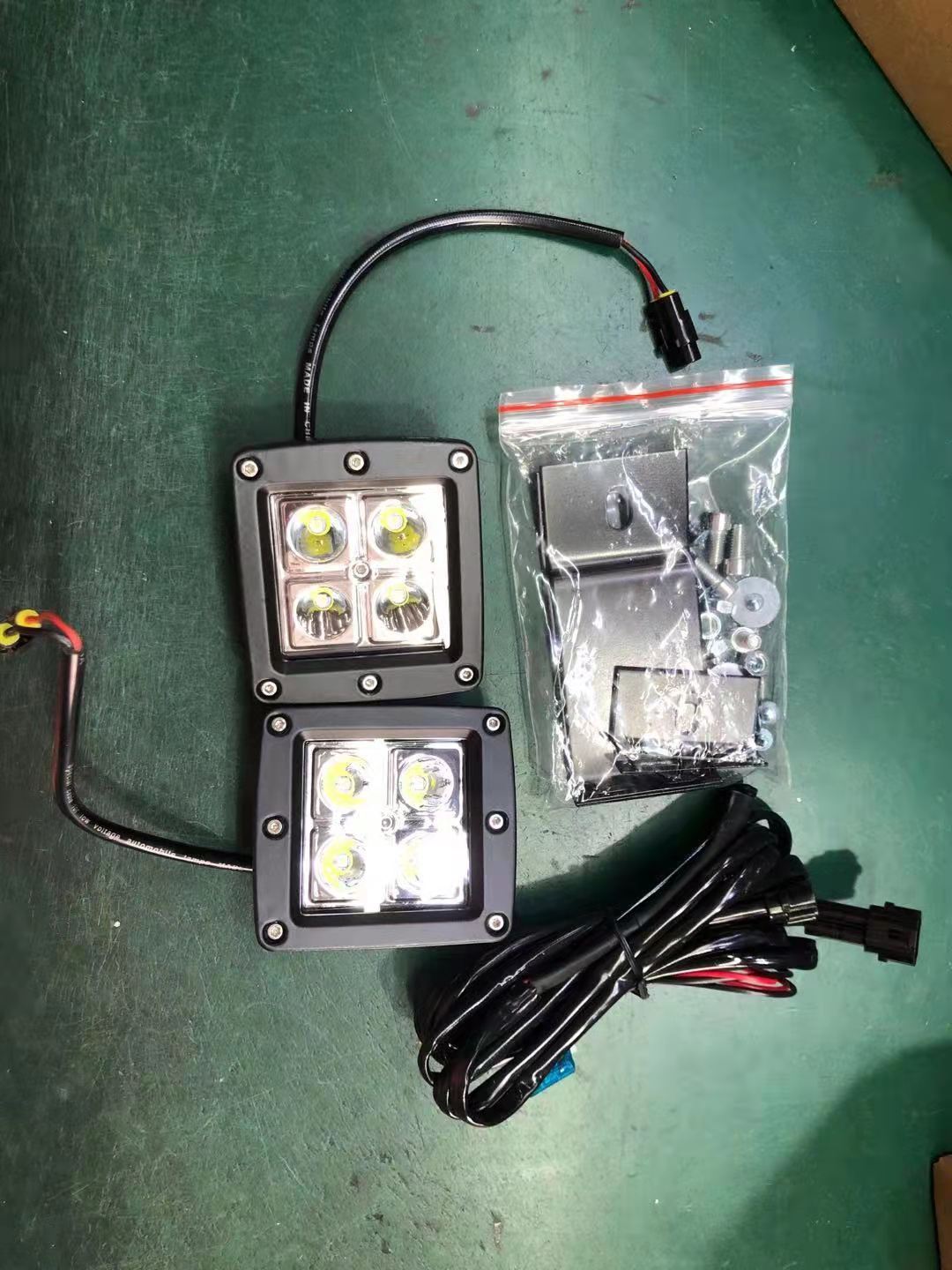 Square LED Side Light for 2018-2020 Ford F150 F-150 Raptor Style Front Grill