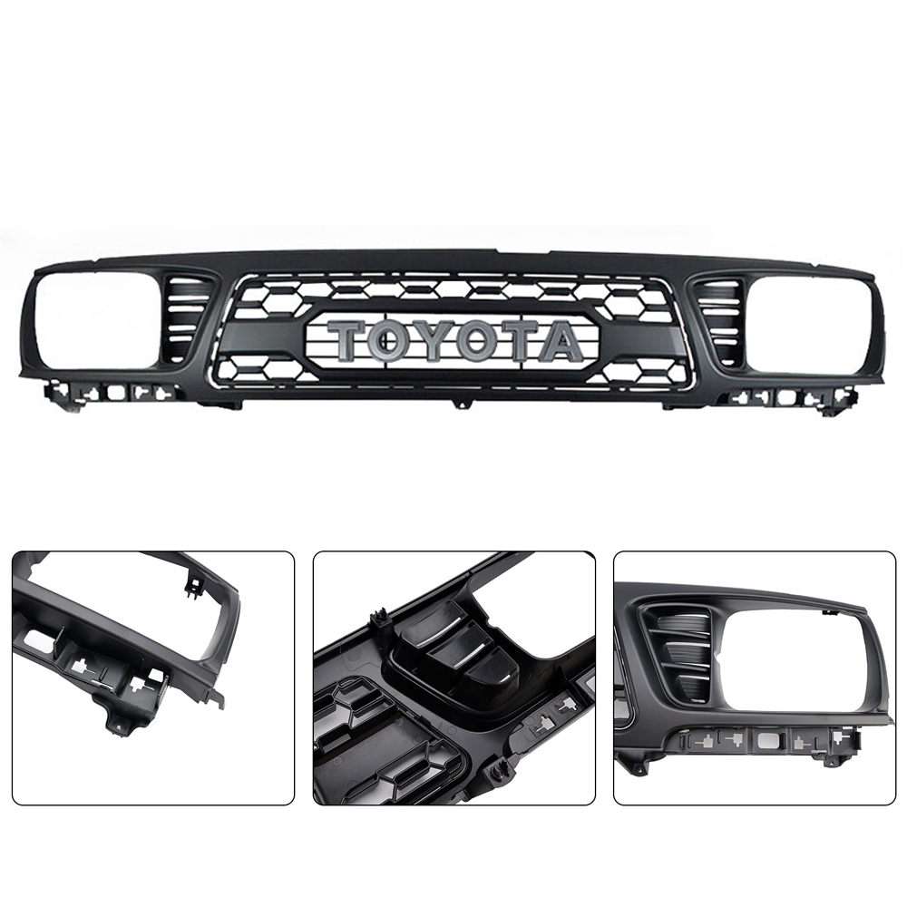 For Toyota Tacoma 1995-1996 Front Grill Trd Pro Grille With Letter Matte Black