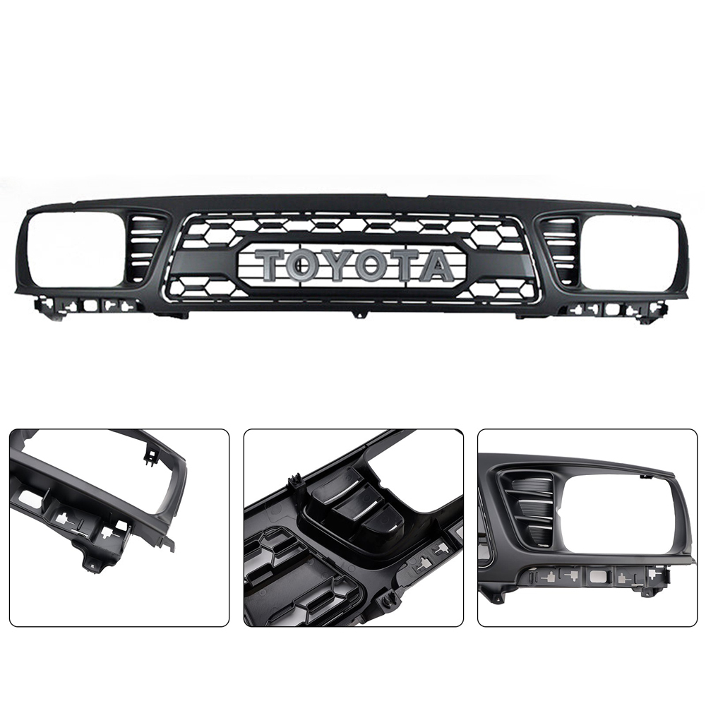 For Toyota Tacoma 1995-1996 Front Grill Trd Pro Grille With Letter Matte Black