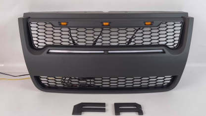 Front Grille For FORD EXPLORER 2006-2010 w/ Light Bar w/Letters Matte Black