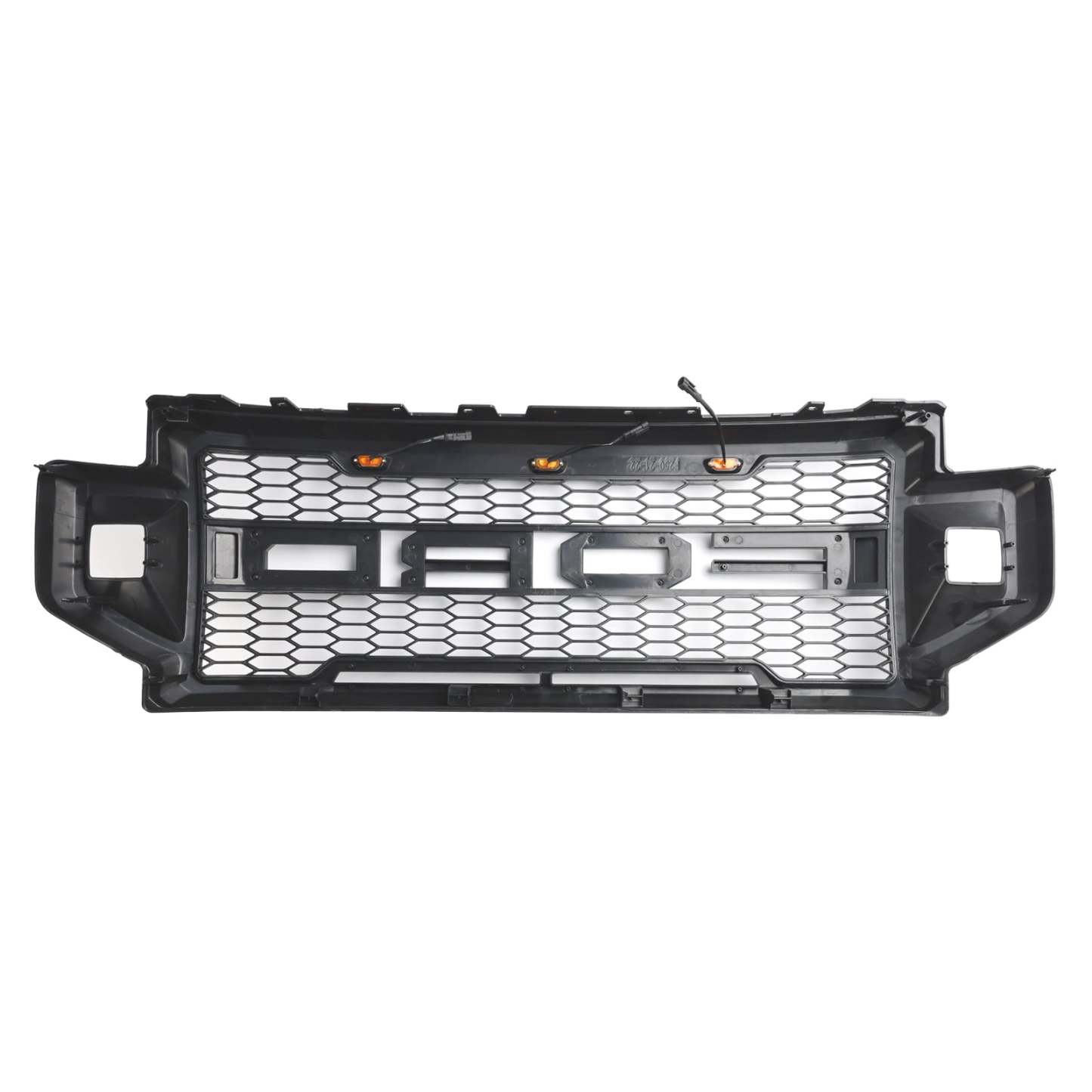 For 2020 2021 2022 Ford F250 F350 Super Duty Grill Raptor Style Front Grille W/ LED Lights Matte Black