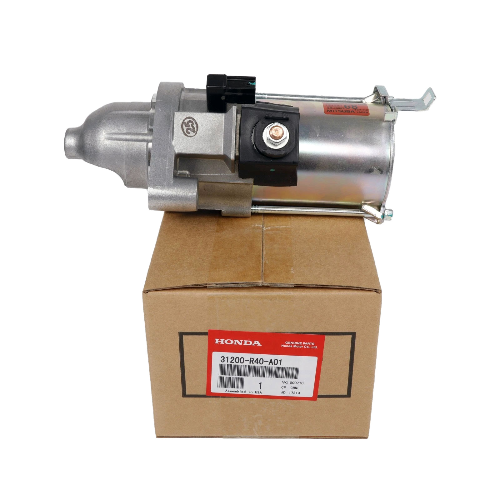 31200-R40-A01 Starter Motor For Honda Accord CR-V Element 2.4L, Civic 2.0L, Acura CSX 2.0L, TSX 2.4L