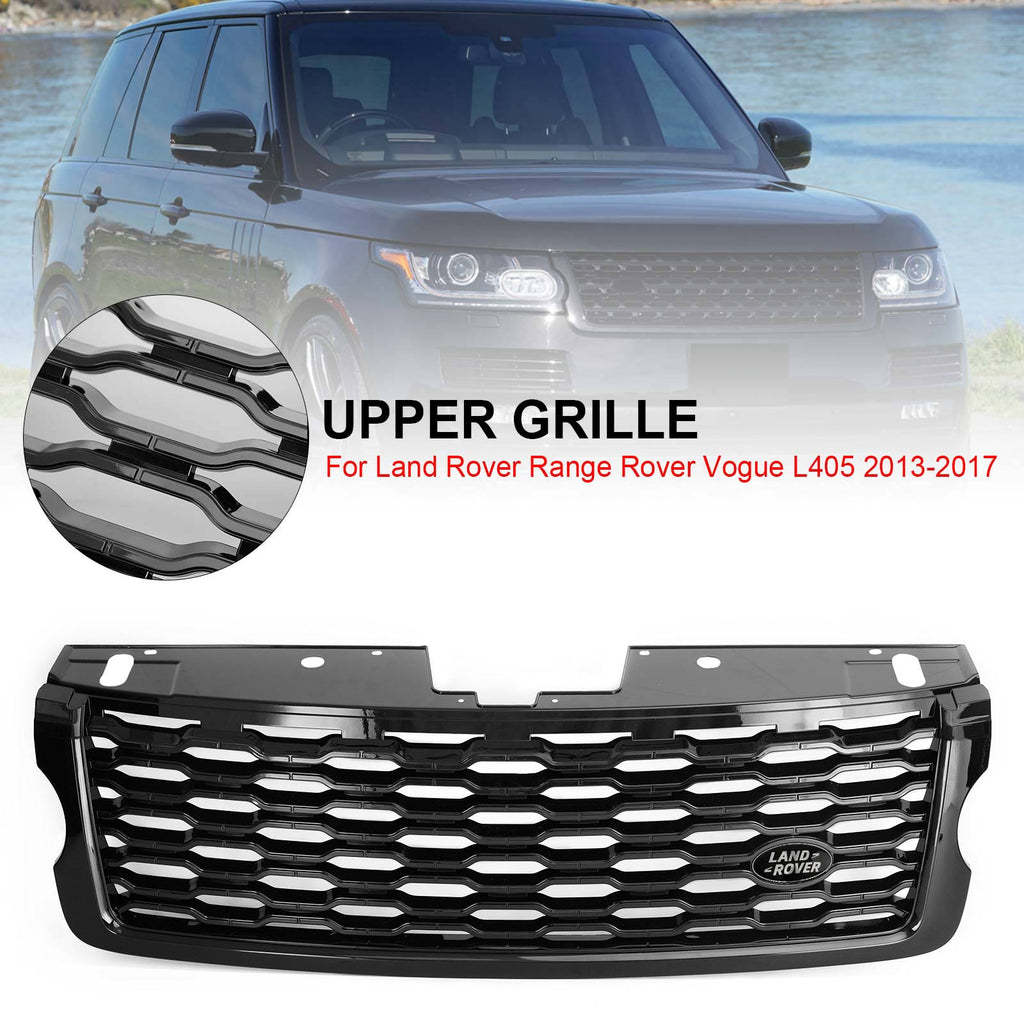 Front Bumper Grill Gloss Black Mesh Grille For Range Rover Vogue L405 2013-2017