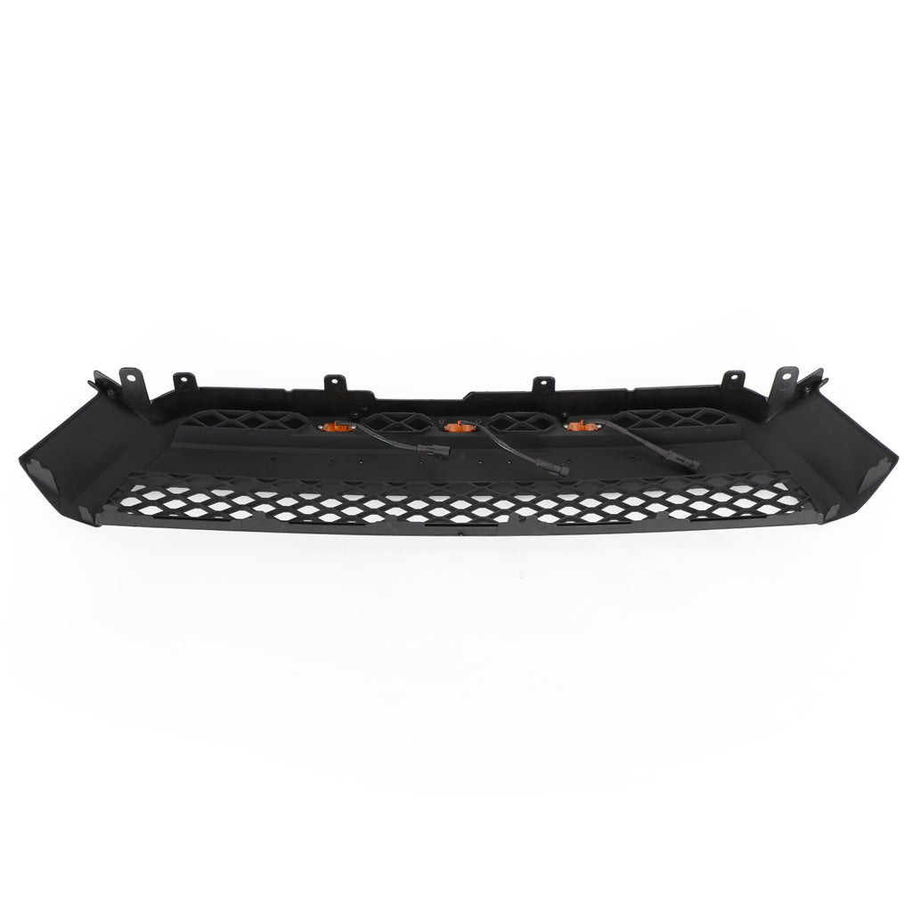 For 2010-2013 Toyota 4Runner TRD Pro Style Grille Matte Black Front Grill W/ Letters & LED Lights  