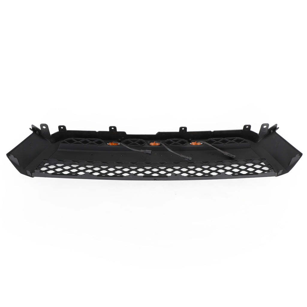 For 2010-2013 Toyota 4Runner TRD Pro Style Grille Matte Black Front Grill W/ Letters & LED Lights  