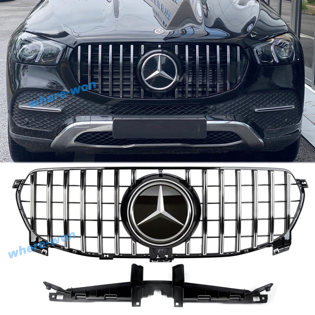  GT R Front Bumper Grille For Mercedes Benz W167 GLE-CLASS GLE350 GLE450 2020-2022