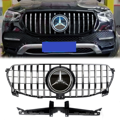  GT R Front Bumper Grille For Mercedes Benz W167 GLE-CLASS GLE350 GLE450 2020-2022